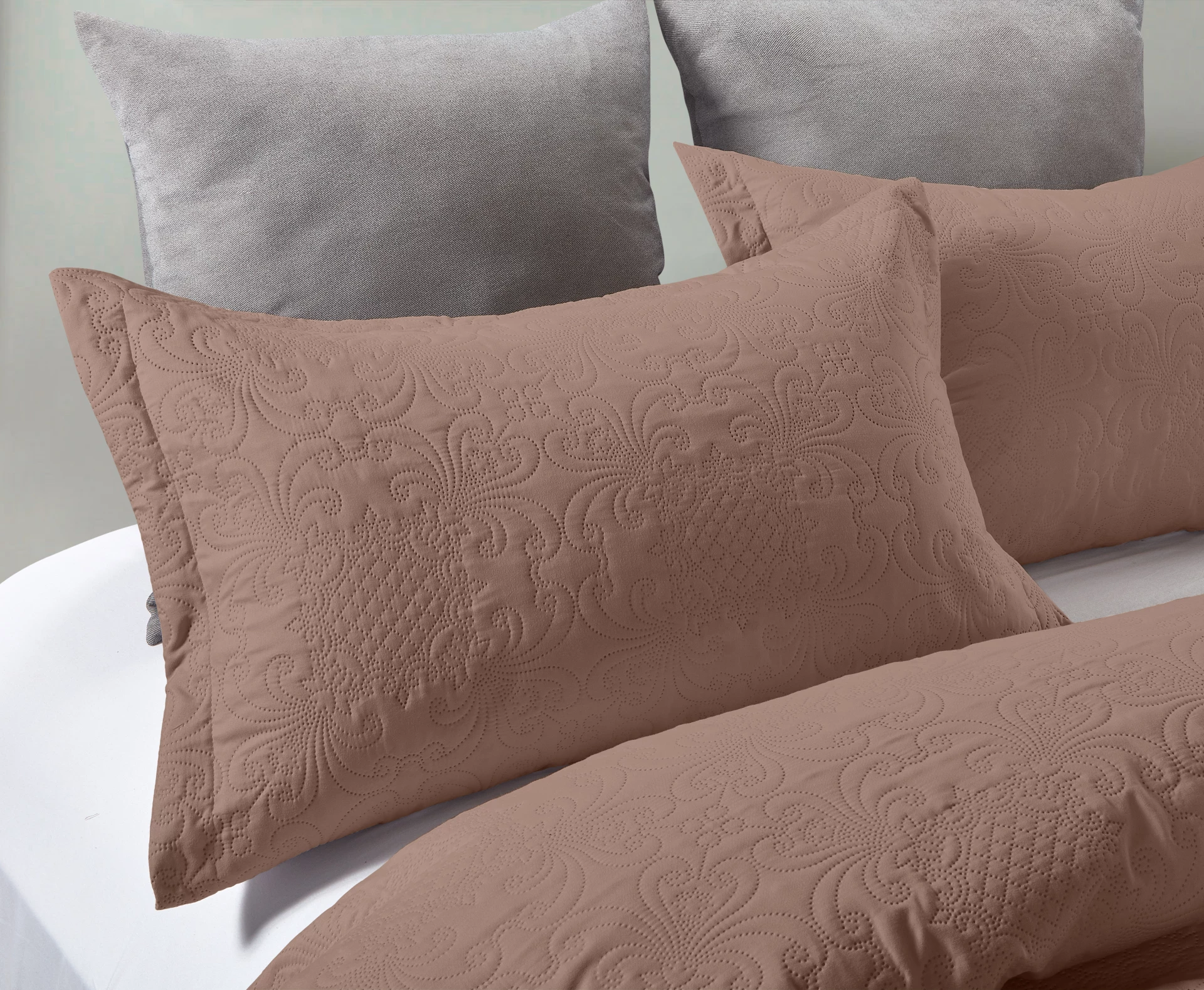 Bedsprei Delft Taupe - Afbeelding 5