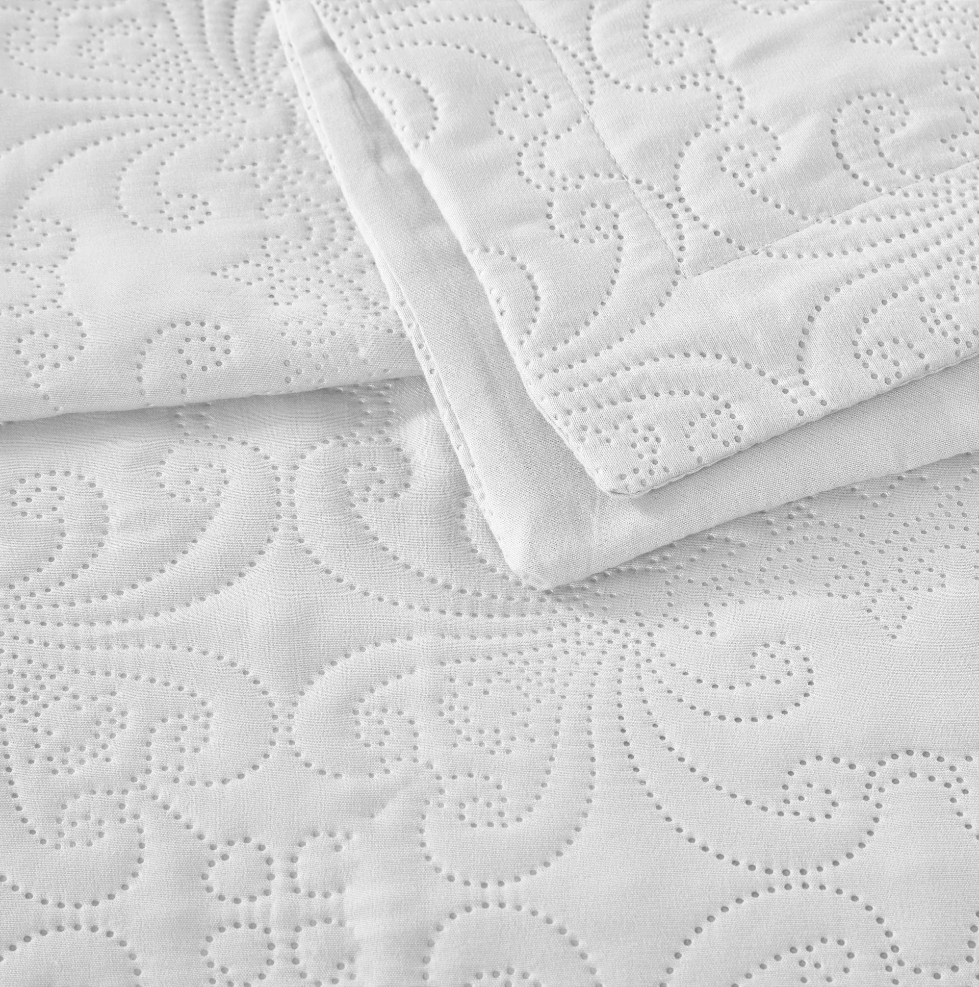 Bedsprei Delft Wit - Afbeelding 3