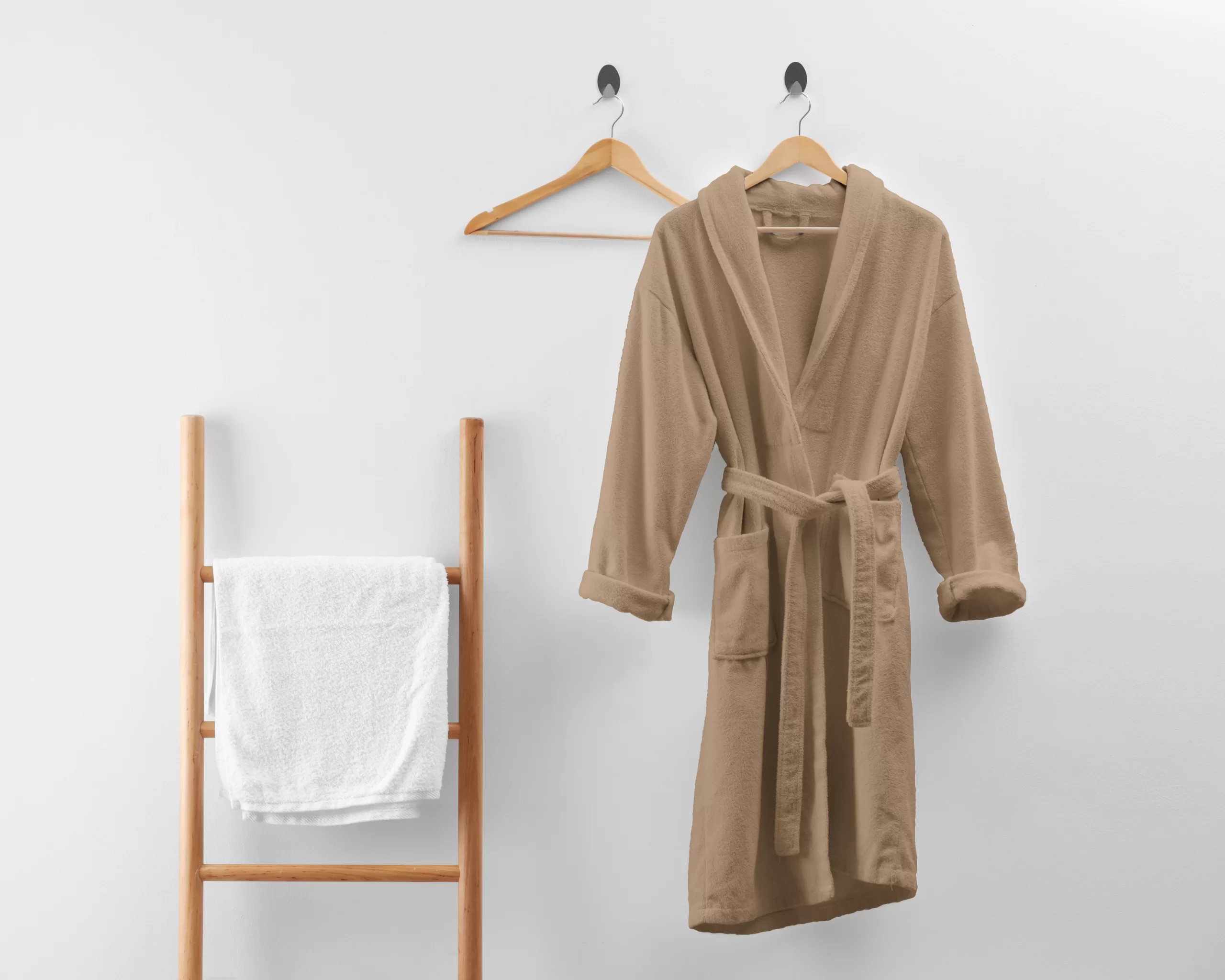 Badjas Scheveningen Taupe - Afbeelding 2