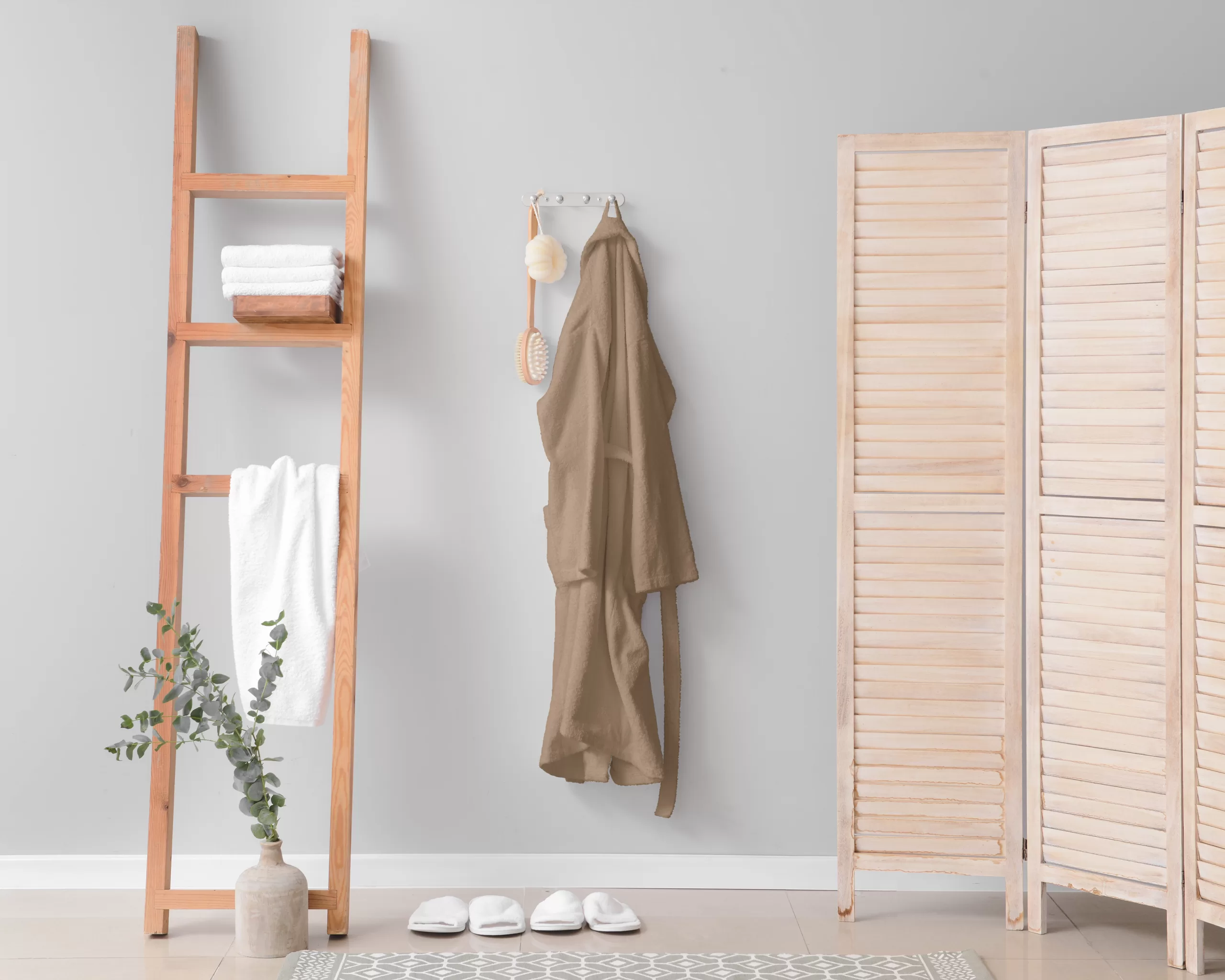 Badjas Scheveningen Taupe - Afbeelding 3