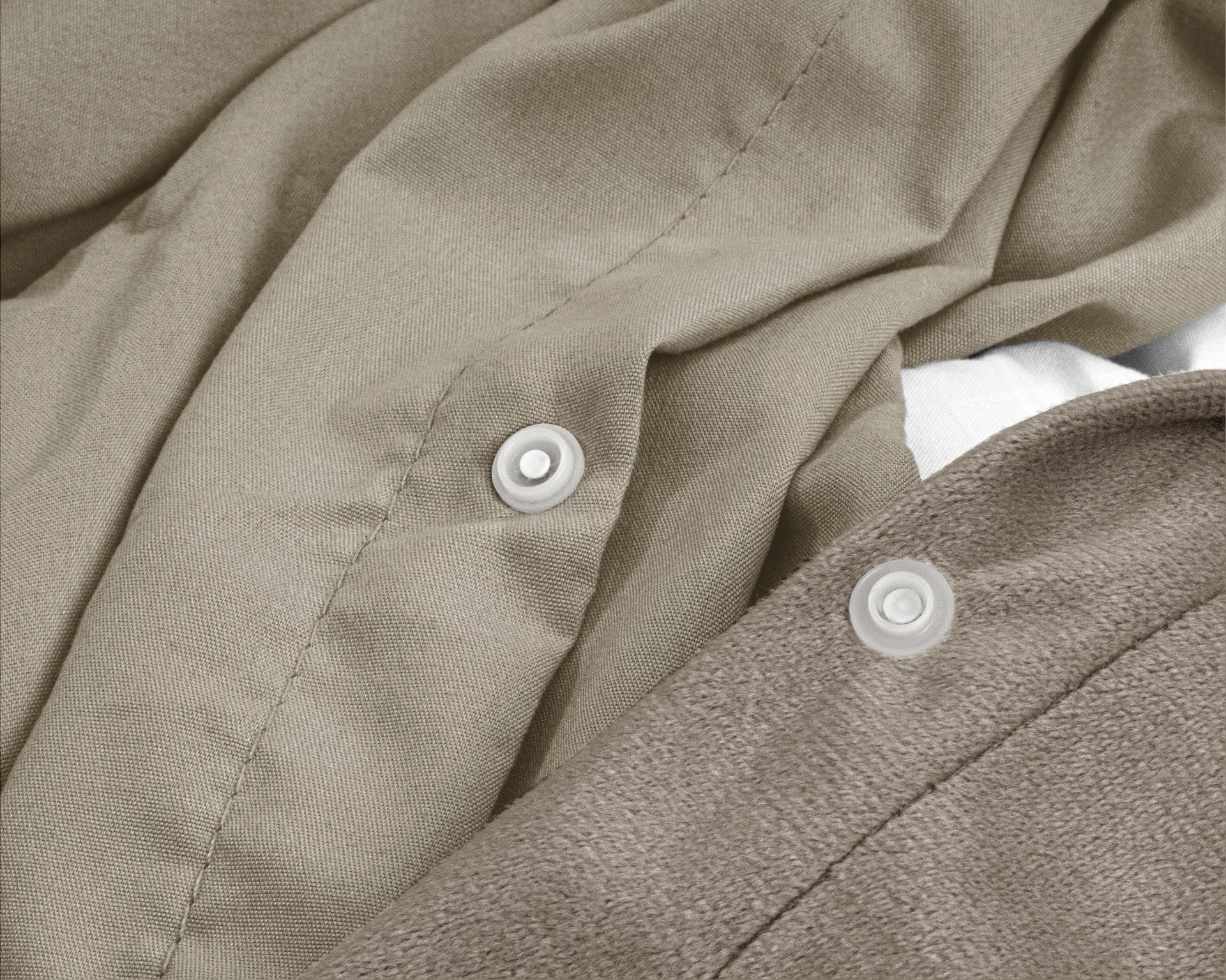 Velvet Dekbedovertrek Amersfoort Taupe - Afbeelding 6