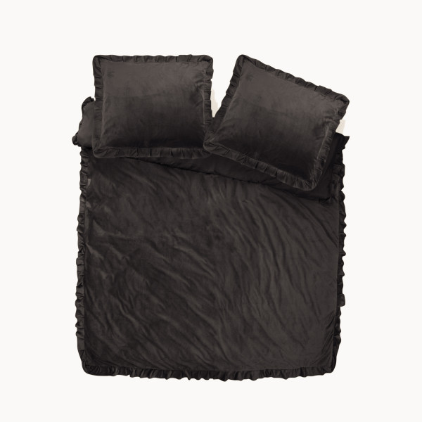 Velvet Ruffles Zwart