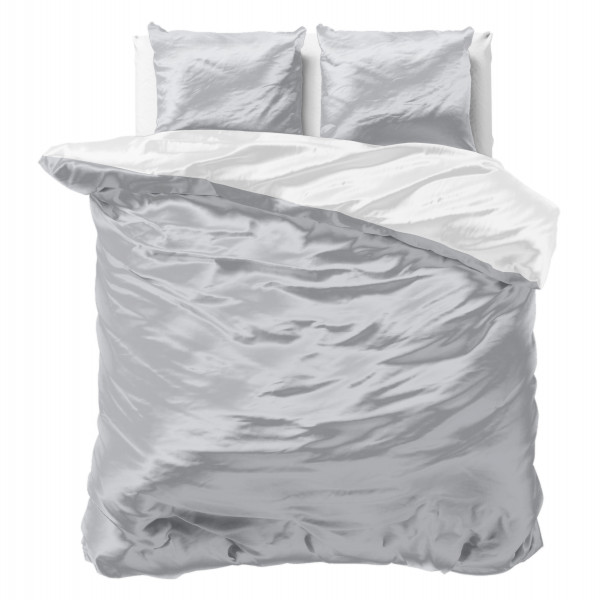 Beauty Double Face Dekbedovertrek Grey/White