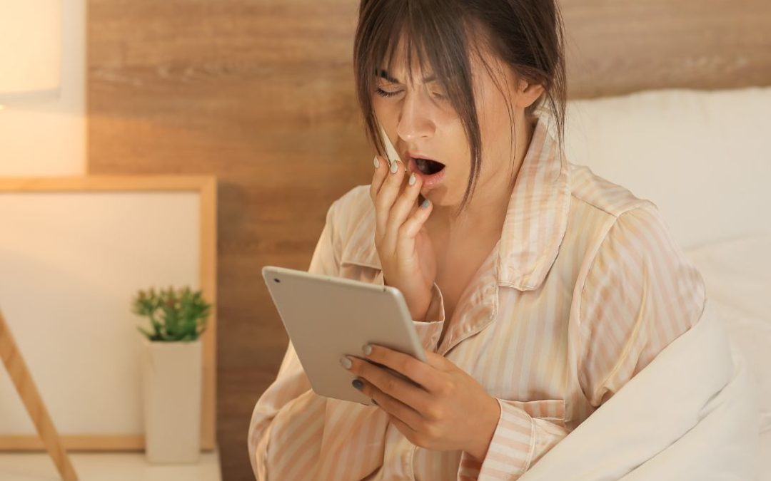 Slaapproblemen door gebruik telefoon, tablet of laptop