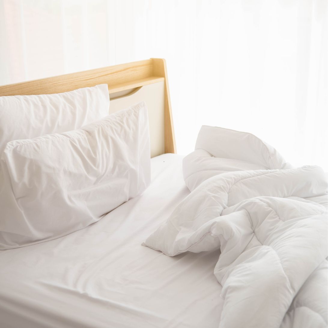 Tempur bed opgemaakt
